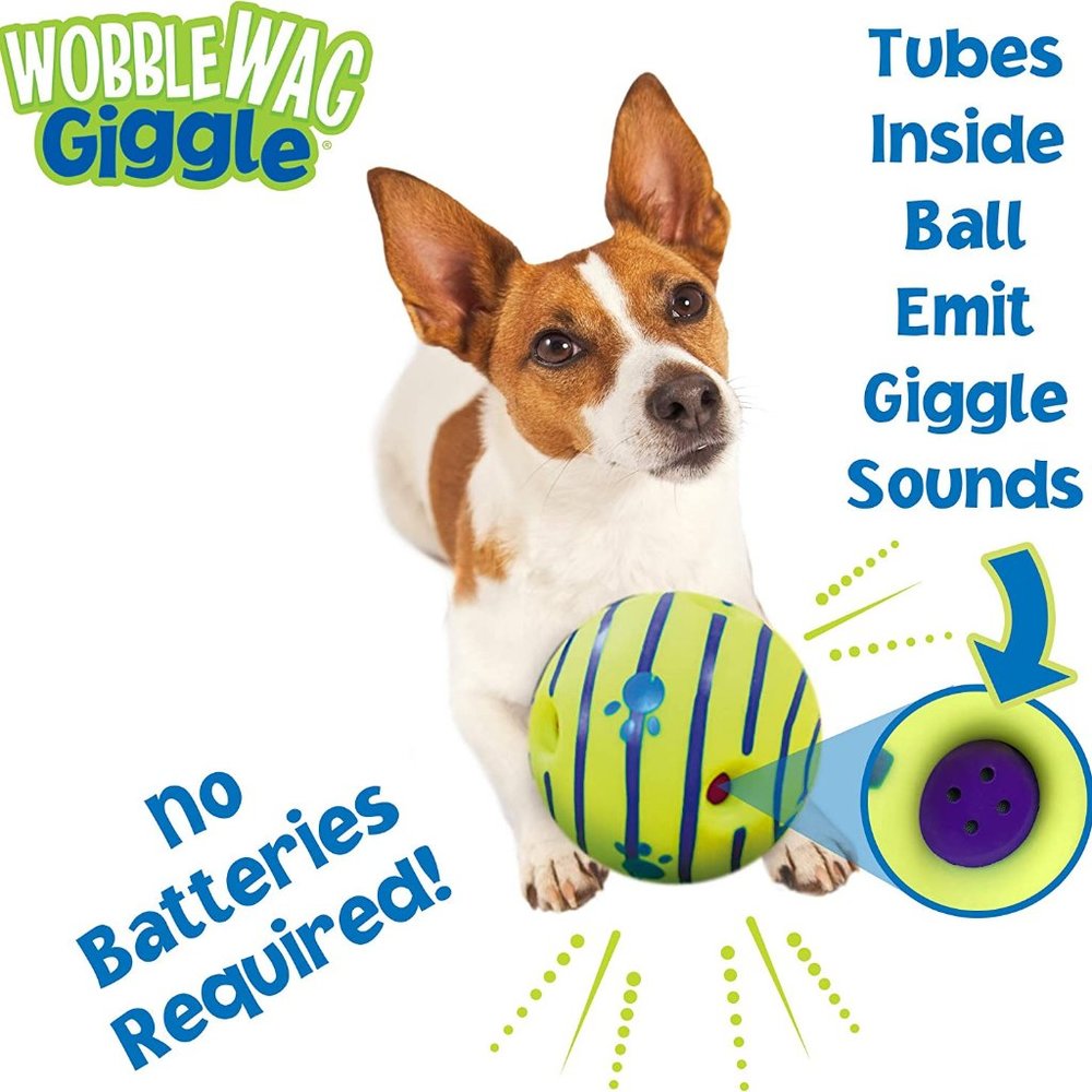 Wobble Wag Giggle Ball, Interactive Dog Toy - Picture 2 of 6